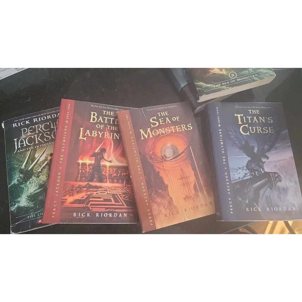 Percy Jackson & The Olympians Books Set Of 4 Riordan Paperback Free Aristotle